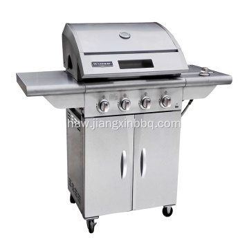 4-Burners kuhiliʻole kila Nature Gas BBQ Grill